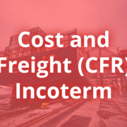 cost and freight cfr