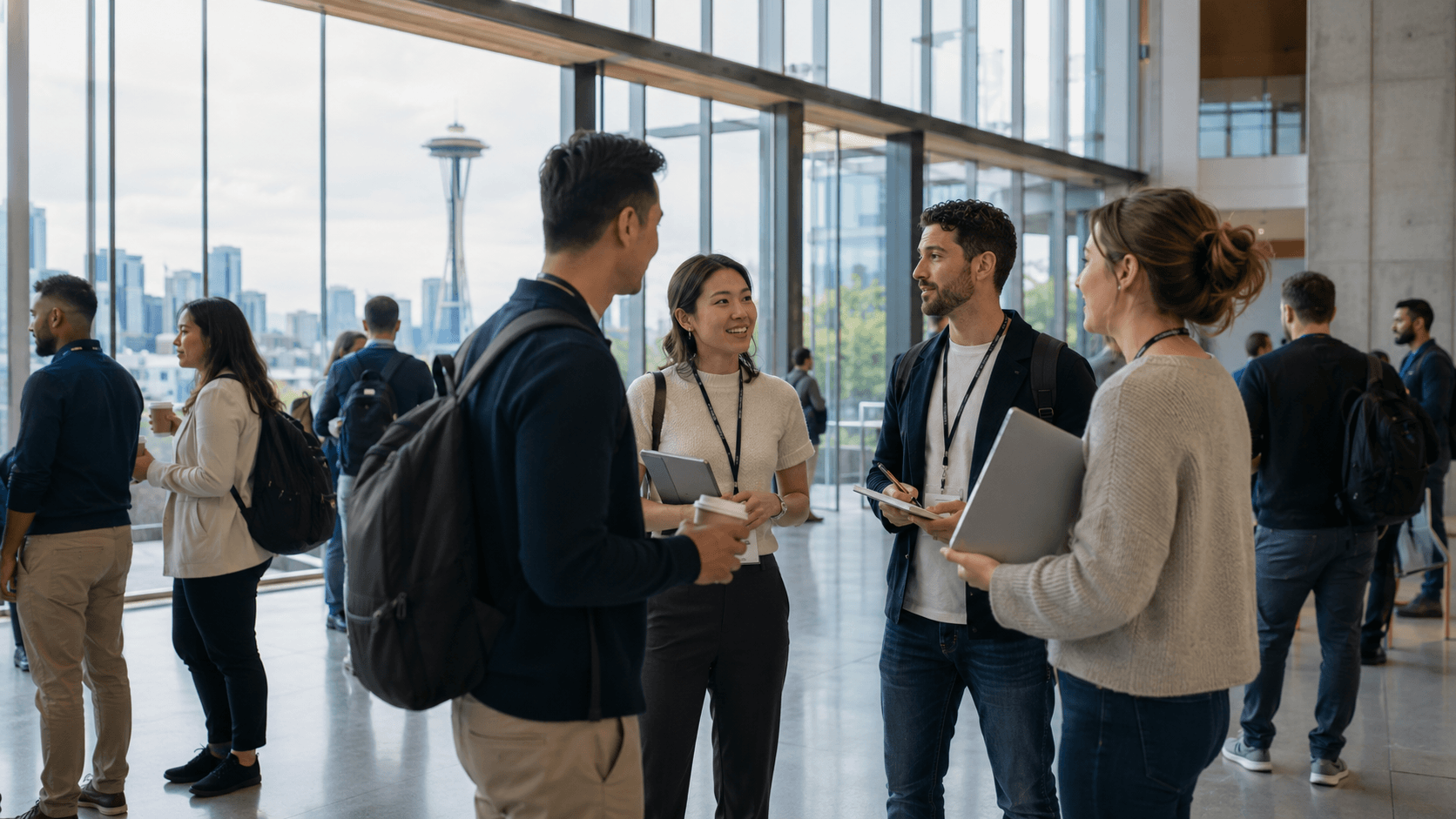 Amazon sellers networking in Seattle before Amazon Accelerate 2026